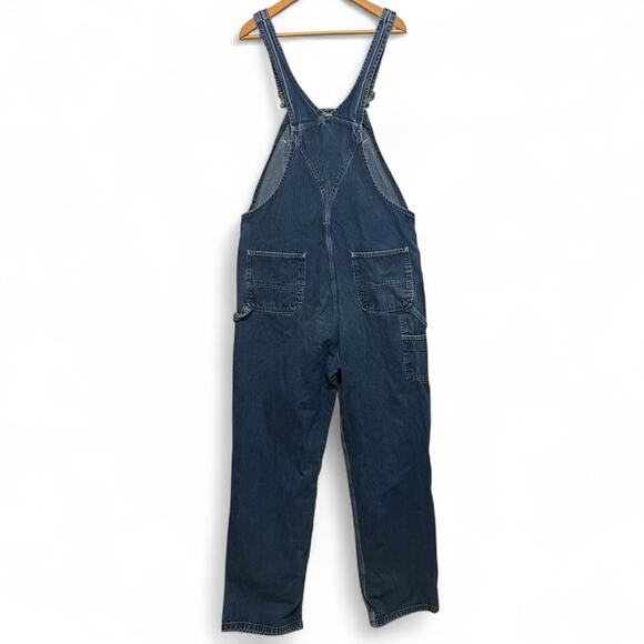 Carhartt Mens Washed Distressed Overalls Denim 38x36 Darkstone Series R07-DST - Picture 2 of 12